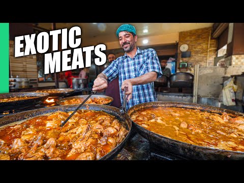 Pakistan’s Ultra Bizarre Street Food!! Exotic Meats of Lahore!!