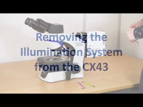 Fitting the pE-300white to an Olympus CX43