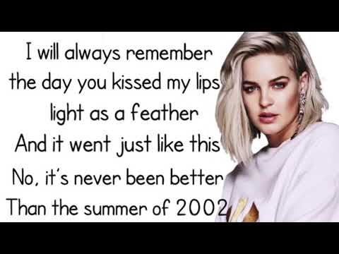 Anne-Marie -2002 [video lyric]