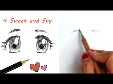 How to draw Various Kawaii Manga Eyes! (Step by Step)